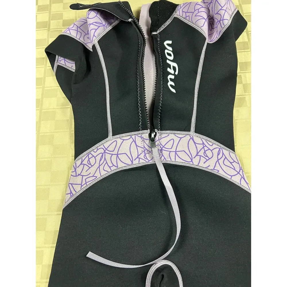 VOFIW | Size 8 | Purple / Black | Kid’s Unisex Wetsuit